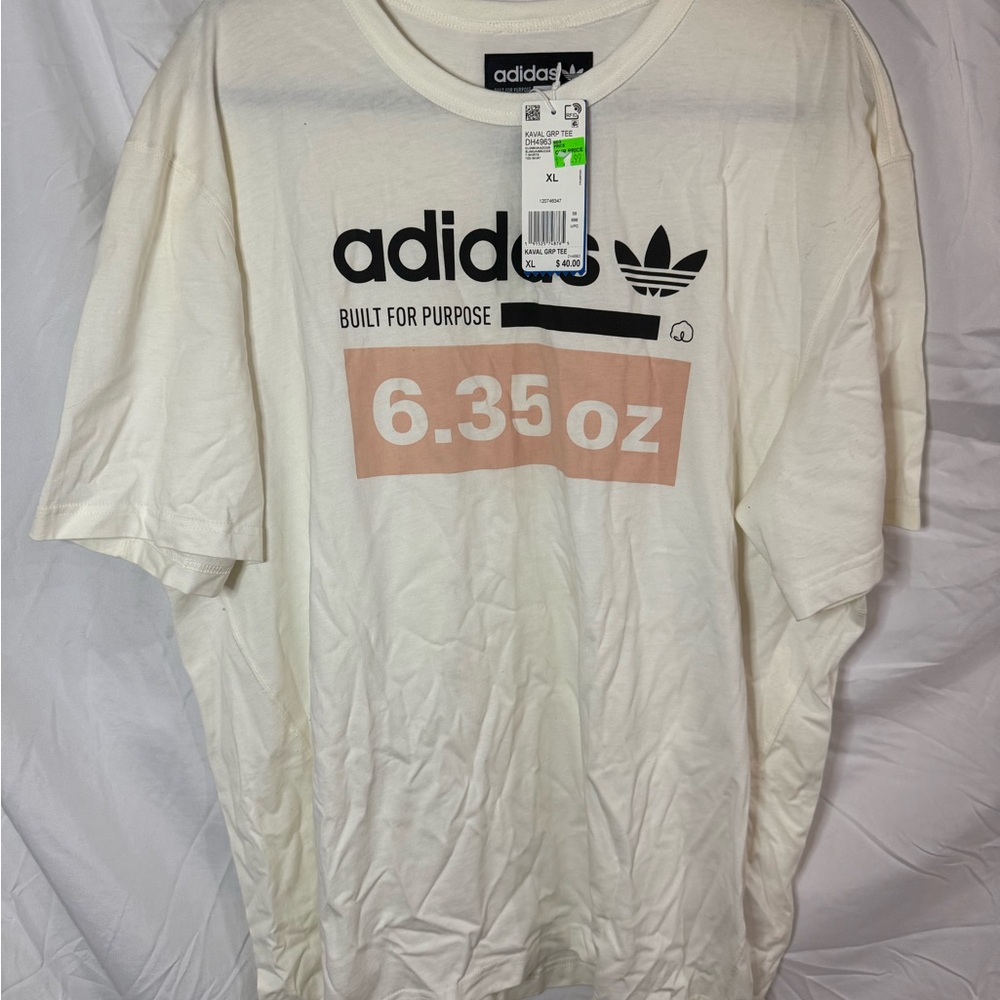 Adidas Men's White Graphic Tee